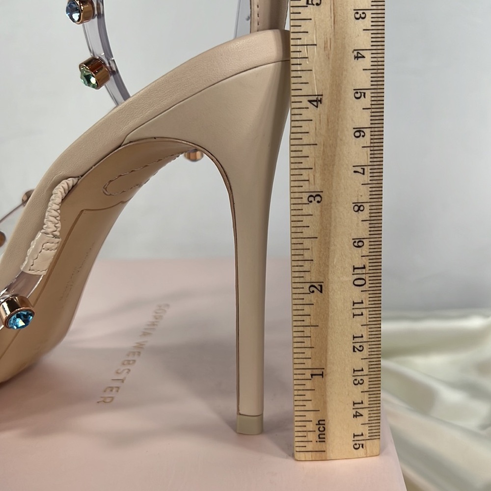 NEW Sophia Webster Rosalind Gem Multi Color Studded Heel size 42 US 11.5 - Picture 13 of 17